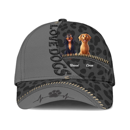 Custom Classic Cap -  Dog Personalized Custom Hat, All Over Print Classic Cap - Gift For Pet Owners, Pet Lovers