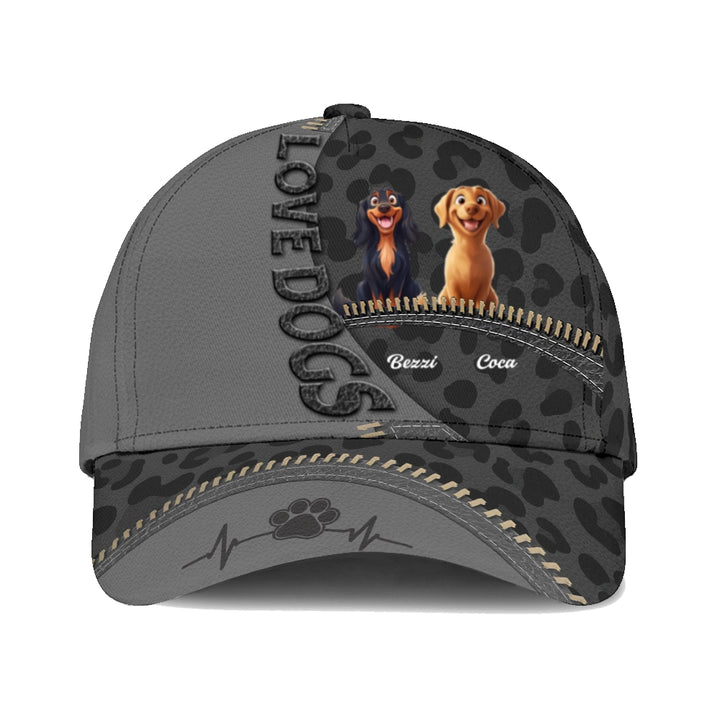 Custom Classic Cap -  Dog Personalized Custom Hat, All Over Print Classic Cap - Gift For Pet Owners, Pet Lovers