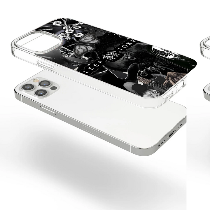 Sleep Token Gothic Butterfly Skull Phone Case – Compatible with iPhone 11 12 13 14 15 16 Pro Max & Samsung Galaxy Models