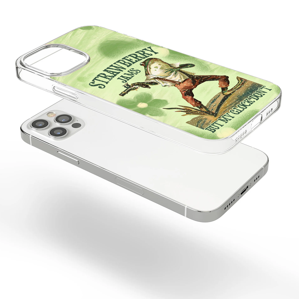Strawberry Frog Meme Phone Case, Perfect Girly Gift For Girl From iPhone 16 15 14 13 12 11 X Pro Max Plus Samsung Galaxy S24.99 S24 S23 S22 S21 Ultra Plus
