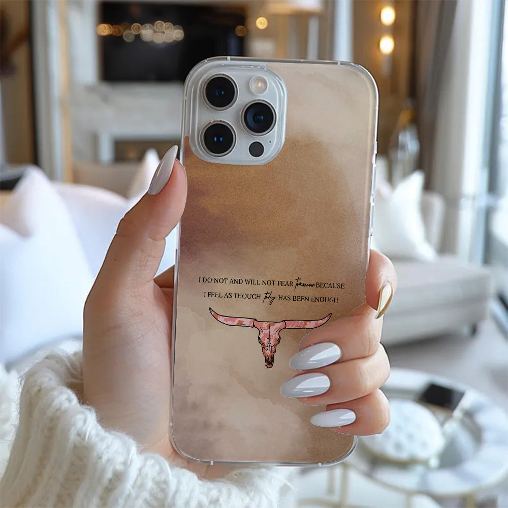 Longhorn Quote Watercolor Phone Case, Perfect Girly Gift For Girl From iPhone 16 15 14 13 12 11 X Pro Max Plus Samsung Galaxy S24.99 S24 S23 S22 S21 Ultra Plus