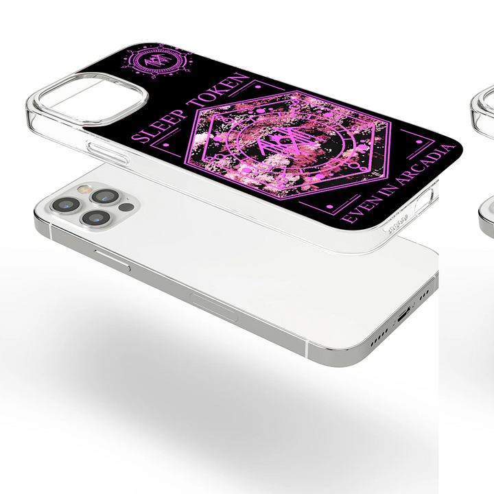 Sleep Token Even in Arcadia Phone Case – Dark Aesthetic Full Moon Design Cover for iPhone 11 12 13 14 15 16 Pro Max, Music Fan Gift Idea