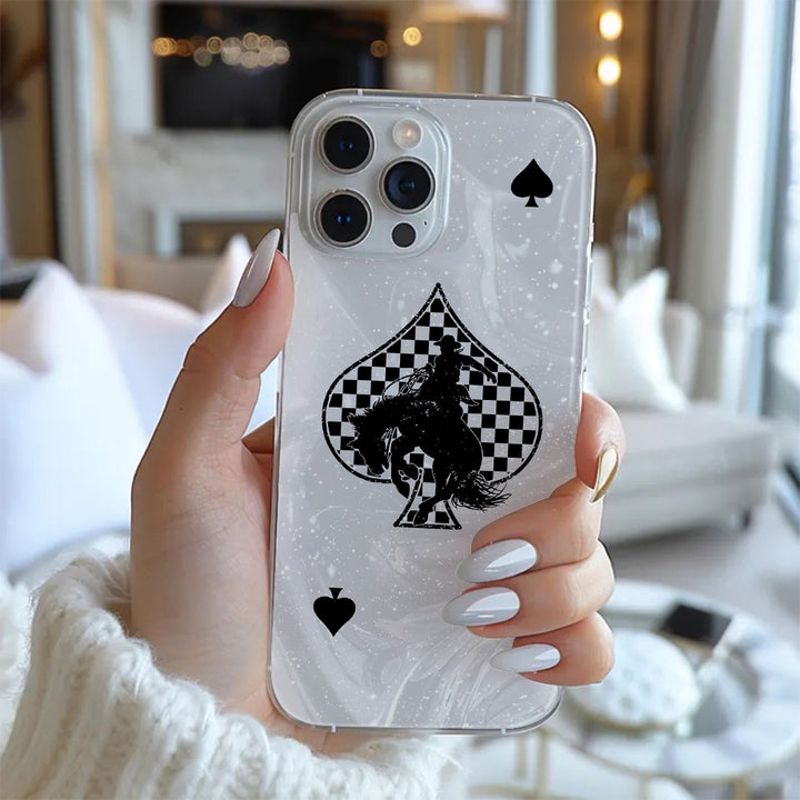 Rodeo Spade Cowboy Phone Case, Perfect Girly Gift For Girl From iPhone 16 15 14 13 12 11 X Pro Max Plus Samsung Galaxy S24.99 S24 S23 S22 S21 Ultra Plus