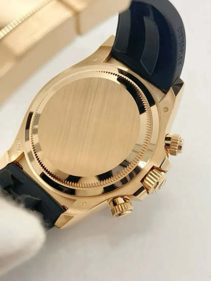 D Rolex Cosmograph Daytona Yellow Gold Champagne Dial with Oysterflex Bracelet