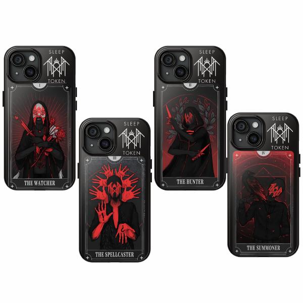Sleep Token Tarot Series iPhone Case Bundle From iPhone 16 15 14 13 12 11 X Pro Max Plus Samsung Galaxy S24.99 S24 S23 S22 S21 Ultra Plus