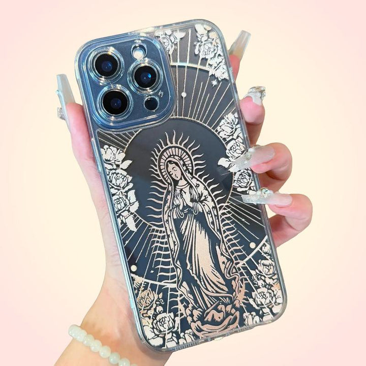 Virgin Mary Jesus Christs Christian pattern Phone Case, Shockproof Anti-drop For iPhone X 11 12 13 14 15 16 Pro Max Plus Samsung Galaxy S24.99 S24 S23