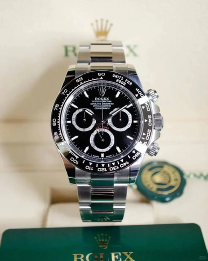 C – Rolex Cosmograph Daytona Stainless Steel Black Dial with Ceramic Bezel