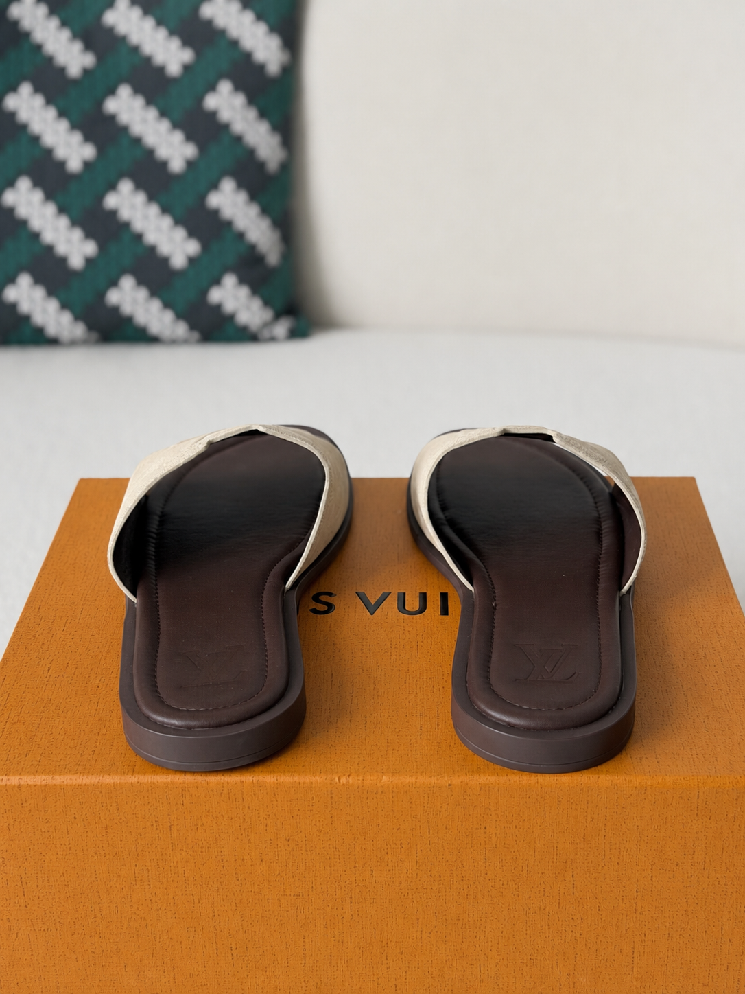 LV Portofino Mule Beige