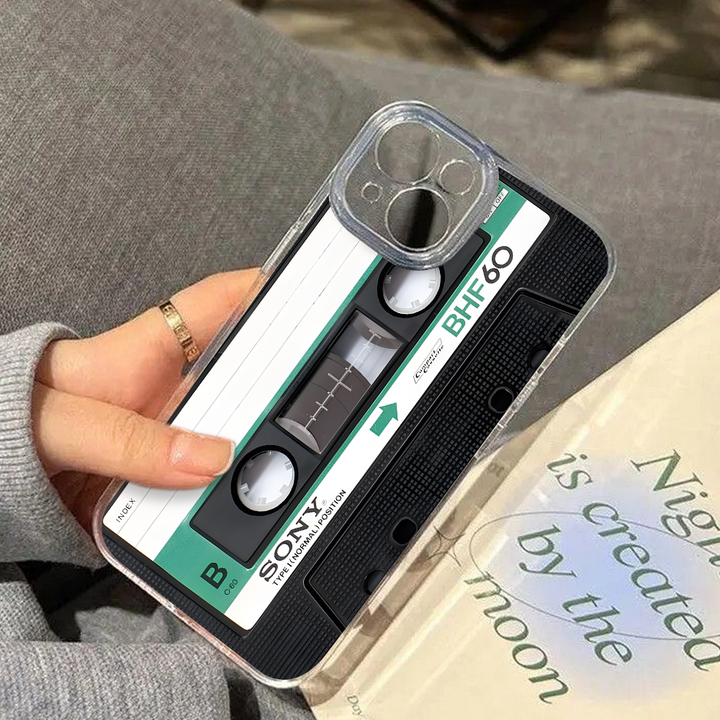 Retro Cassette Tape Phone Case – Classic Sony Walkman Design for iPhone 11 12 13 14 15 16 Pro Max, Music Fan Gift Idea