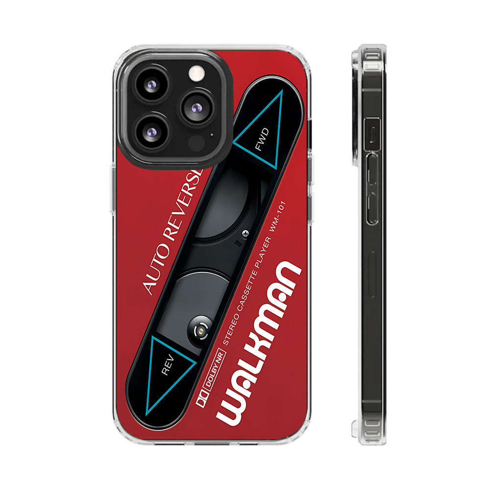 Retro Cassette Phone Case – Classic Walkman Tape Deck Soft Shell for iPhone 11 12 13 14 15 16 Pro Max Samsung S22 S23 S24 S24.99 Ultra Plus
