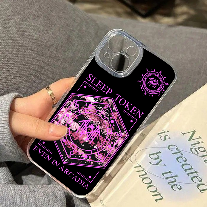 Sleep Token Even in Arcadia Phone Case – Dark Aesthetic Full Moon Design Cover for iPhone 11 12 13 14 15 16 Pro Max, Music Fan Gift Idea