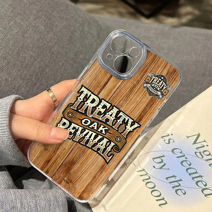 Treaty Oak Revival Western Wood Phone Case – Rustic Country Style for iPhone 11 12 13 14 15 16 Pro Max & Samsung