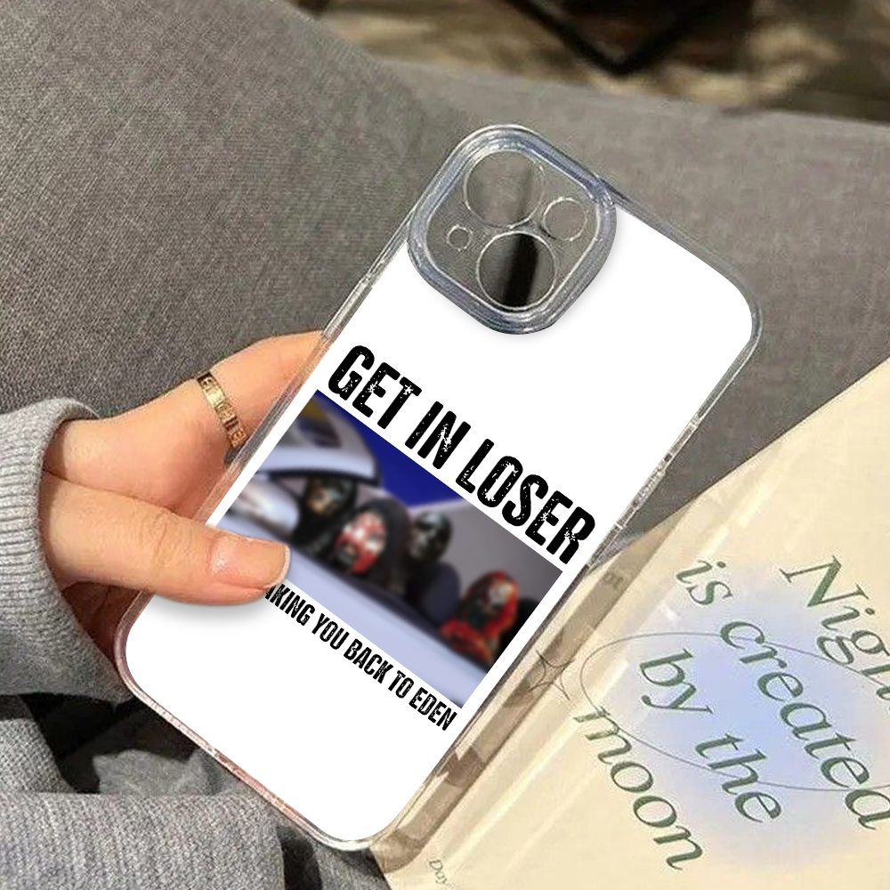 Sleep Token Phone Case – “Get In Loser, We're Taking You Back to Eden” – Funny Aesthetic Horror Cover for iPhone 11 12 13 14 15 16 Pro Max Samsung S22 S23 S24 S24.99 Ultra Plus