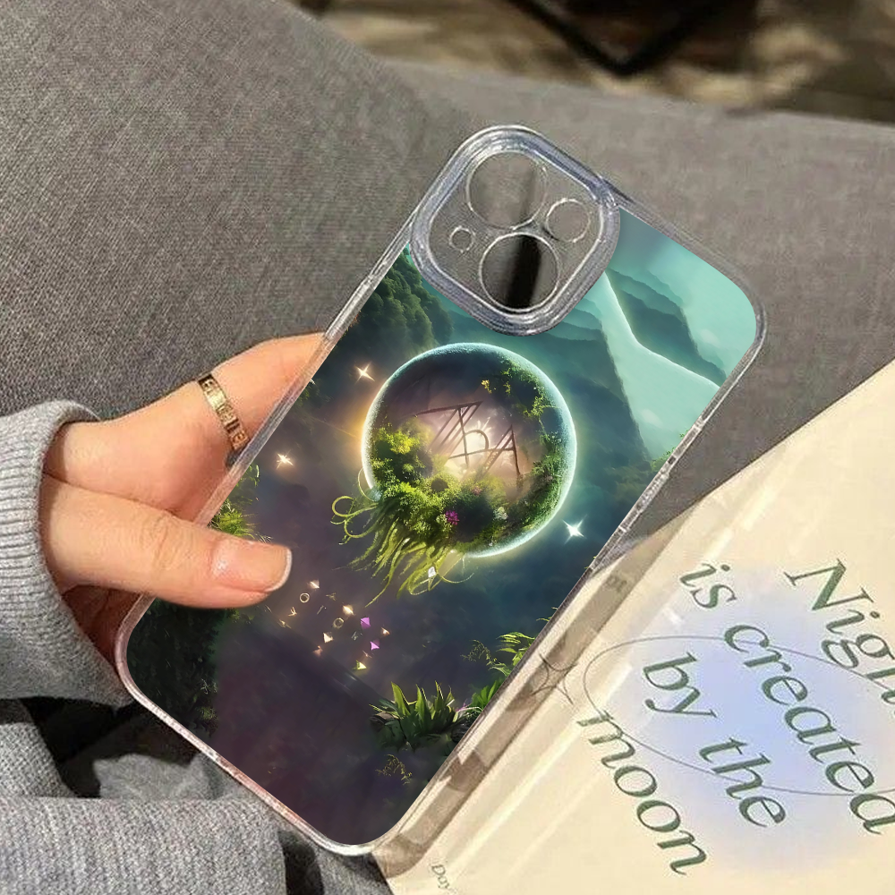 Fantasy Portal Floating World Phone Case – Surreal Forest Dreamscape Design Cover for iPhone 11 12 13 14 15 16 Pro Max, Mystical Nature Aesthetic