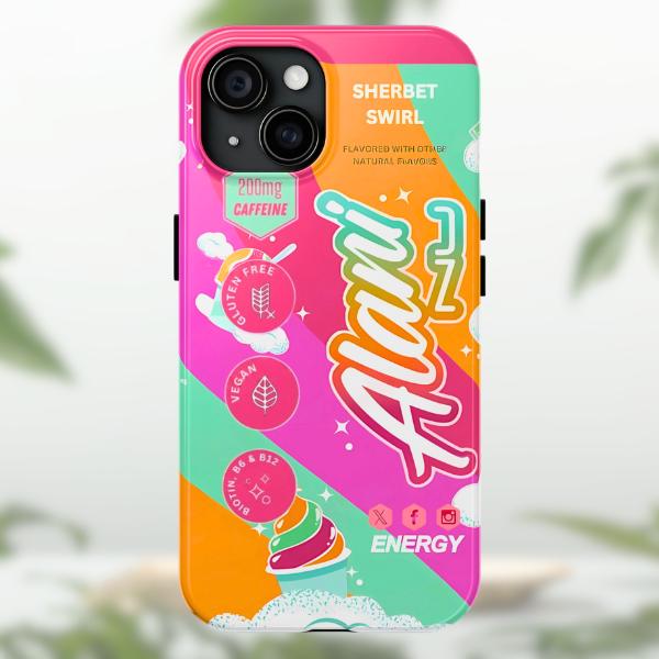 Alani Nu Strawberry Sunrise Energy Drink Phone Case For iPhone 12 13 14 15 16 Samsung S22 S23 S24 S24.99 Ultra PLus