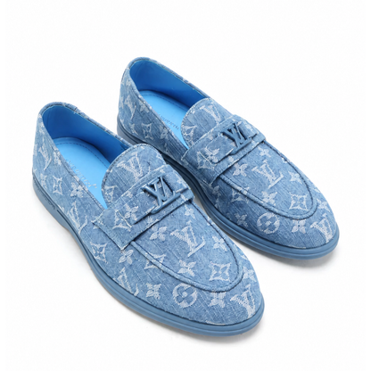 LV Loafer Blue Monogram Denim