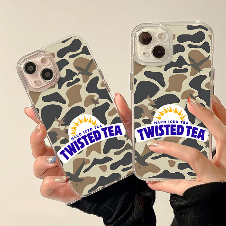 Twisted Tea Camo Phone Case – Dark Aesthetic Full Moon Design Cover for iPhone 11 12 13 14 15 16 Pro Max, Music Fan Gift Idea