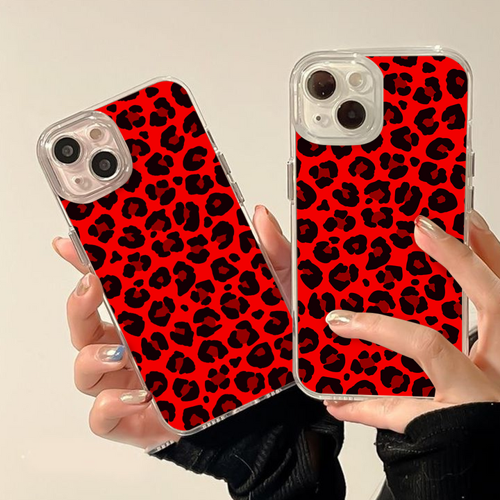 Leopard Print Phone Case Collection – Pink, Beige & Red