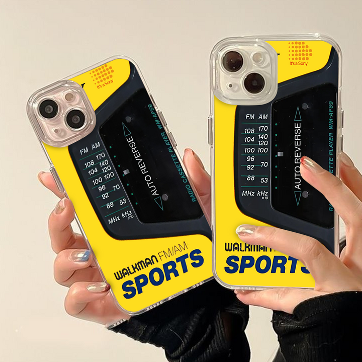 Auto Reverse Tuner Phone Case – Sony-Inspired FM/AM Radio Retro Shell for iPhone 11 12 13 14 15 16 Pro Max Samsung S22 S23 S24 S24.99 Ultra Plus