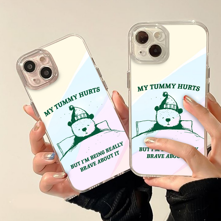 Funny Bear Quote Phone Case, Perfect Girly Gift For Girl From iPhone 16 15 14 13 12 11 X Pro Max Plus Samsung Galaxy S24.99 S24 S23 S22 S21 Ultra Plus