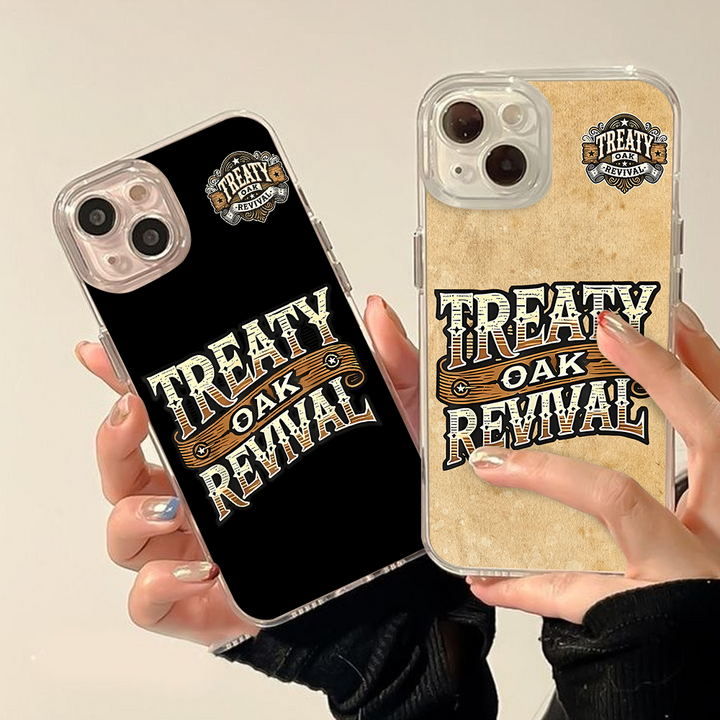 Treaty Oak Revival Phone Case – Country Western Leather Style for iPhone 11 12 13 14 15 16 Pro Max & Samsung