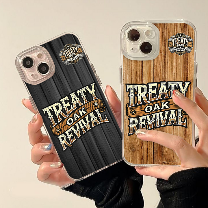 Treaty Oak Revival Western Wood Phone Case – Rustic Country Style for iPhone 11 12 13 14 15 16 Pro Max & Samsung