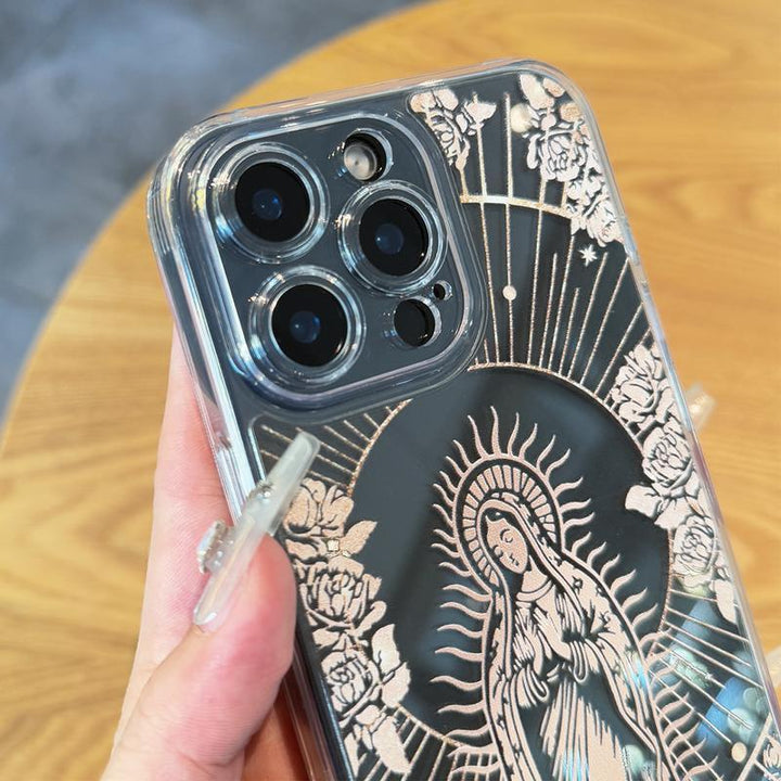 Virgin Mary Jesus Christs Christian pattern Phone Case, Shockproof Anti-drop For iPhone X 11 12 13 14 15 16 Pro Max Plus Samsung Galaxy S24.99 S24 S23