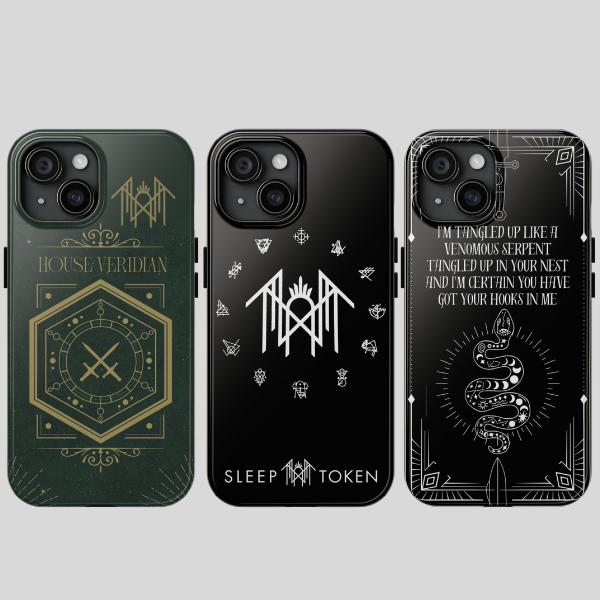 Sleep Token Gothic Bundle From iPhone 16 15 14 13 12 11 X Pro Max Plus Samsung Galaxy S24.99 S24 S23 S22 S21 Ultra Plus