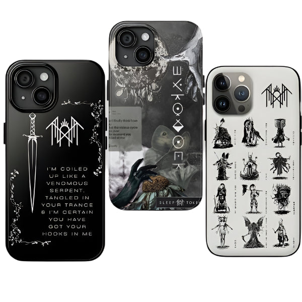 Rain Sleep T0ken rock Band Music Tarot Edition Tough Token Phone Case Cover - Protective Lining, For iphone 16 pro max, 15, 14, 13, 12, 11 X  Plus