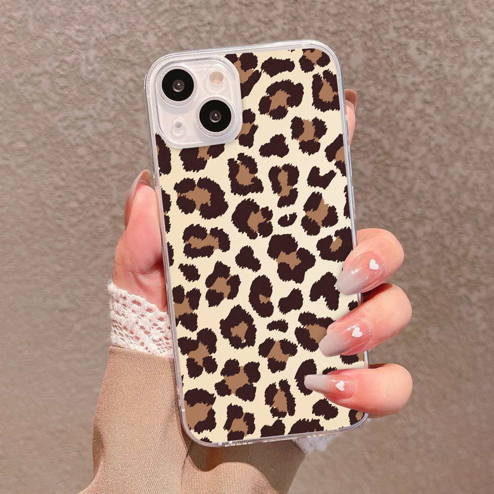 Leopard Print Phone Case Collection – Aqua, Olive Green & Beige