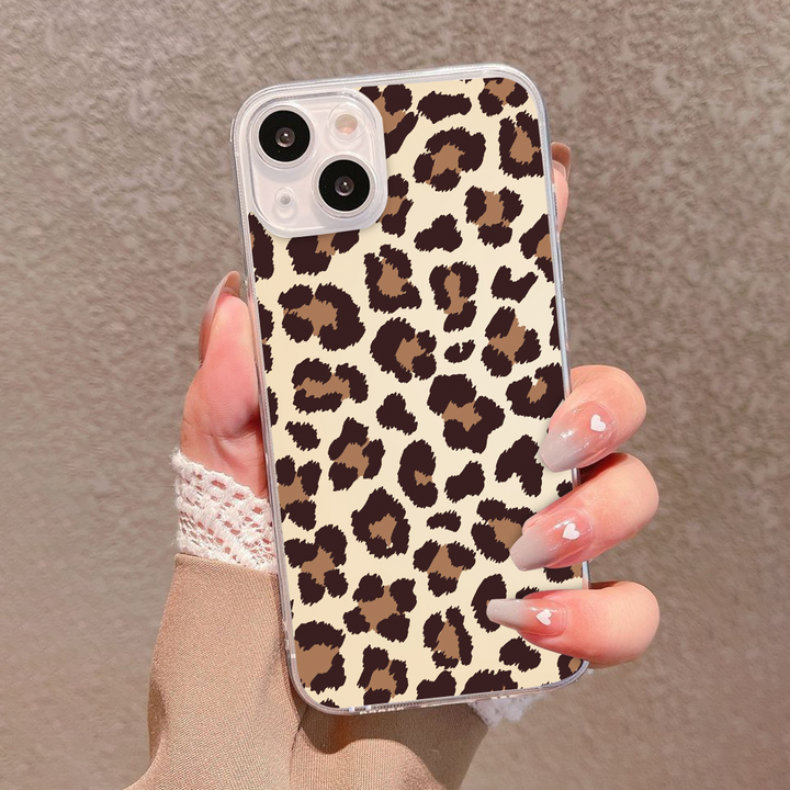 Leopard Print Phone Case Collection – Aqua, Olive Green & Beige