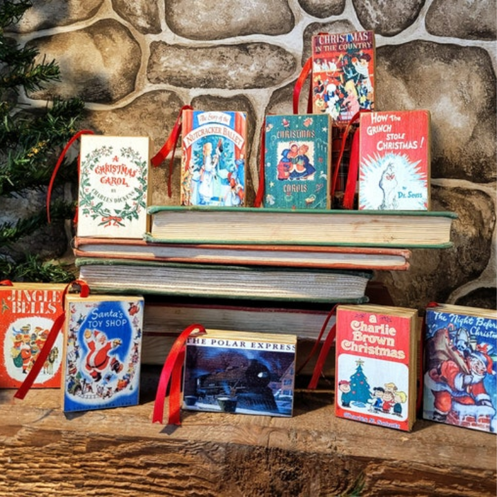 Mixed Handmade Mini Book Ornaments- Unique & Adorable Literary Accessories for Book Lovers, Teachers, and Young Readers