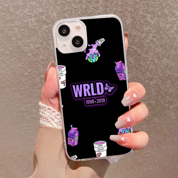 Butterfly WRLD Tribute Phone Case, 999 Juice Cartoon Style Cover Compatible with iPhone 11 12 13 14 15 16 Pro Max
