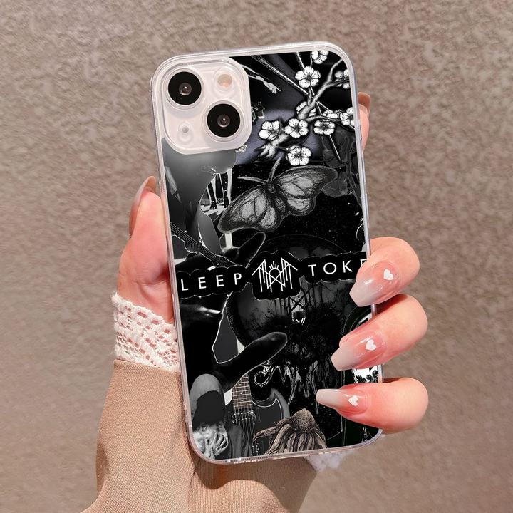 Sleep Token Gothic Butterfly Skull Phone Case – Compatible with iPhone 11 12 13 14 15 16 Pro Max & Samsung Galaxy Models
