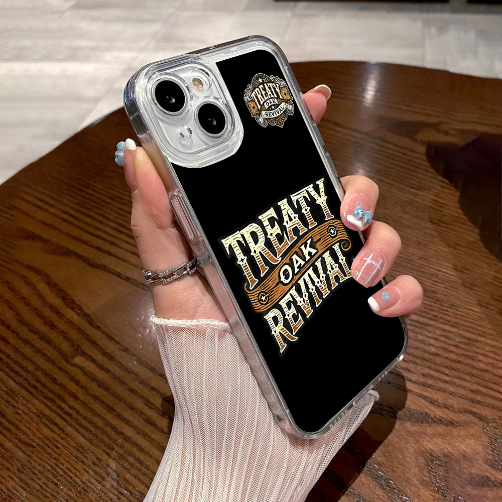 Treaty Oak Revival Phone Case – Country Western Leather Style for iPhone 11 12 13 14 15 16 Pro Max & Samsung