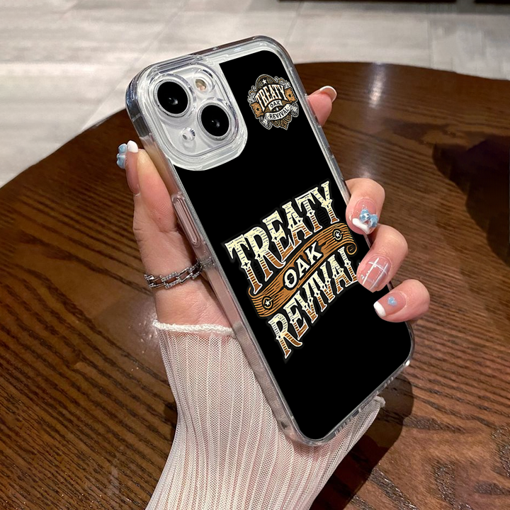 Treaty Oak Revival Phone Case – Country Western Leather Style for iPhone 11 12 13 14 15 16 Pro Max & Samsung