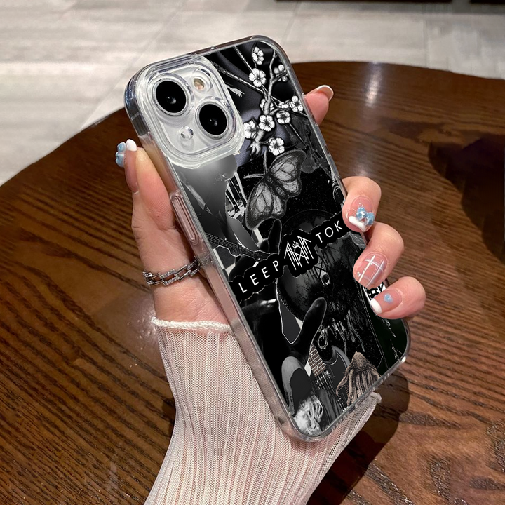 Sleep Token Gothic Butterfly Skull Phone Case – Compatible with iPhone 11 12 13 14 15 16 Pro Max & Samsung Galaxy Models