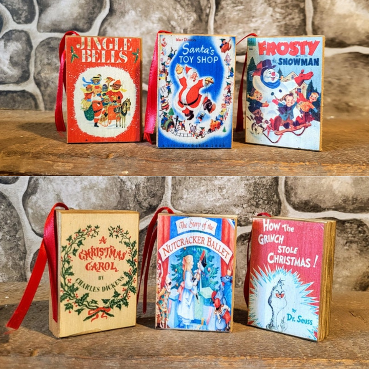 Mixed Handmade Mini Book Ornaments- Unique & Adorable Literary Accessories for Book Lovers, Teachers, and Young Readers