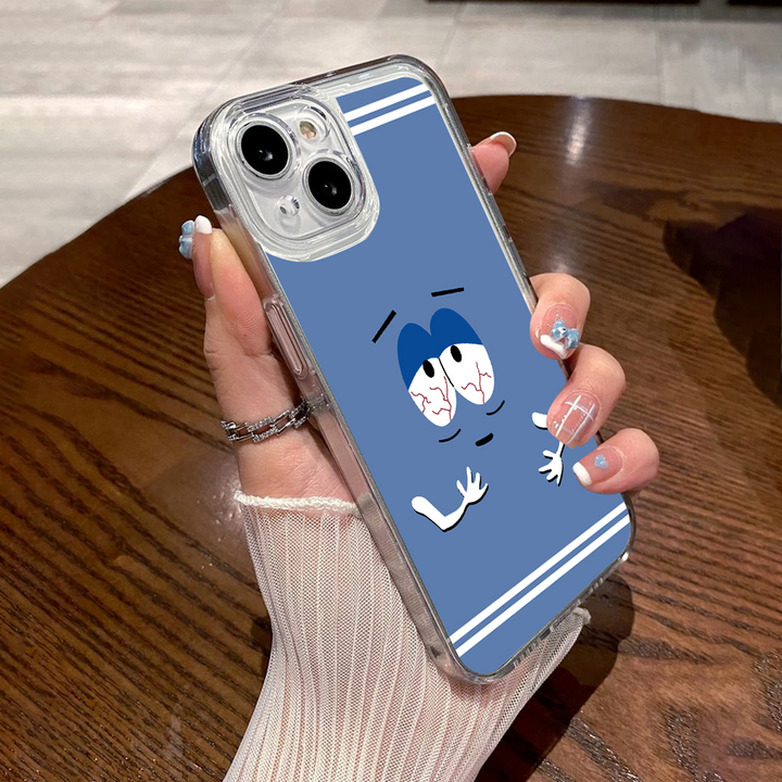 Sad Eyes Meme Character Phone Case, Funny Cartoon Aesthetic Cover Compatible with iPhone 11 12 13 14 15 16 Pro Max