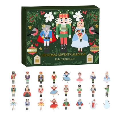 Custom Nutcracker Advent Calendar – Personalized Christmas Countdown Gift
