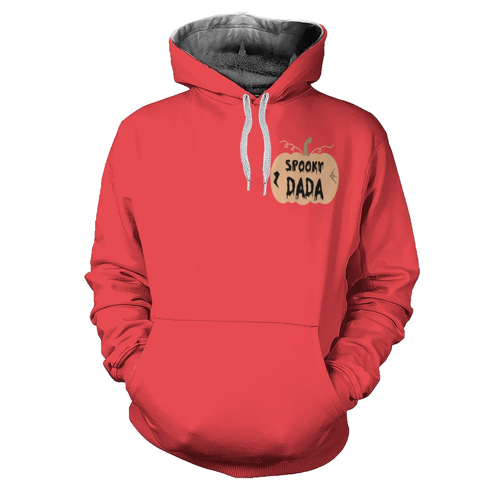 Custom Spooky Mama Hoodie – Personalized Ghost Face Halloween Sweatshirt with Name