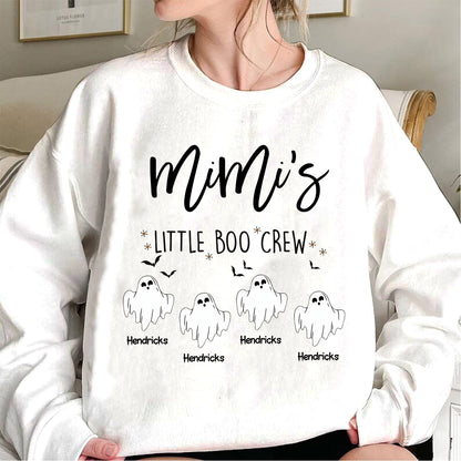 Comfort Colors Halloween Grandma Sweatshirt – Personalized Boo Crew Family Design
