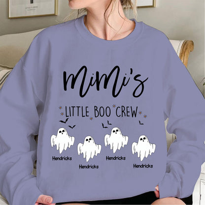Comfort Colors Halloween Grandma Sweatshirt – Personalized Boo Crew Family Design