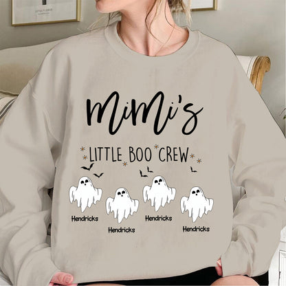 Comfort Colors Halloween Grandma Sweatshirt – Personalized Boo Crew Family Design