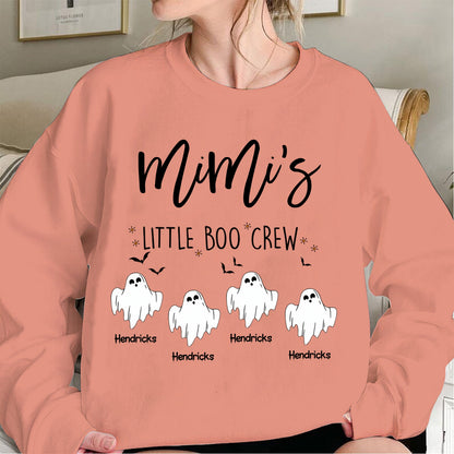 Comfort Colors Halloween Grandma Sweatshirt – Personalized Boo Crew Family Design