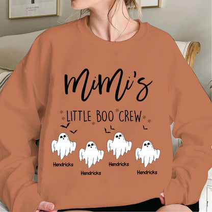 Comfort Colors Halloween Grandma Sweatshirt – Personalized Boo Crew Family Design