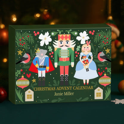 Custom Nutcracker Advent Calendar – Personalized Christmas Countdown Gift