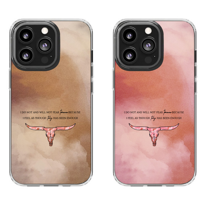 Longhorn Quote Watercolor Phone Case, Perfect Girly Gift For Girl From iPhone 16 15 14 13 12 11 X Pro Max Plus Samsung Galaxy S24.99 S24 S23 S22 S21 Ultra Plus