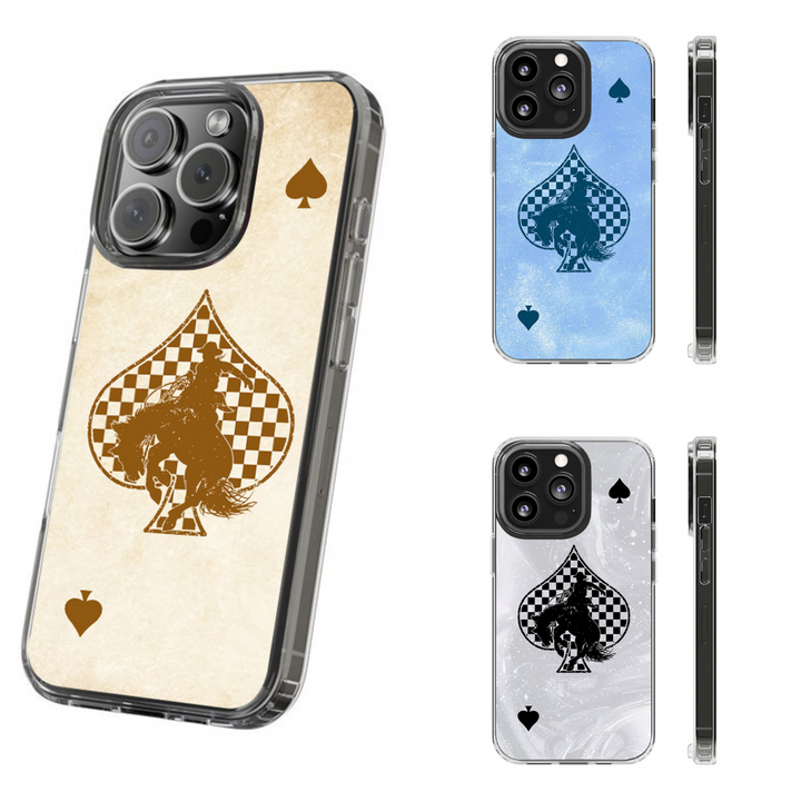 Rodeo Spade Cowboy Phone Case, Perfect Girly Gift For Girl From iPhone 16 15 14 13 12 11 X Pro Max Plus Samsung Galaxy S24.99 S24 S23 S22 S21 Ultra Plus