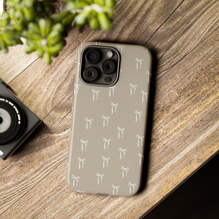 Ribbon Pattern Aesthetic Phone Case – iPhone 11/12/13/14/15/16 & Samsung Galaxy S21/S22/S23/S24/Z Flip/Z Fold